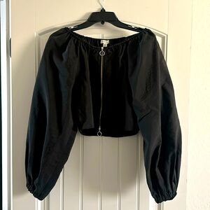 Topshop cropped nylon jacket